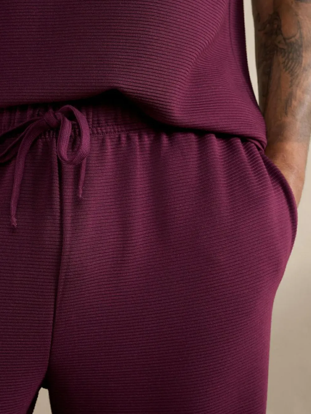 Best Next TENCEL™ Modal Blend Short Sleeve Pyjamas Set Plum Purple