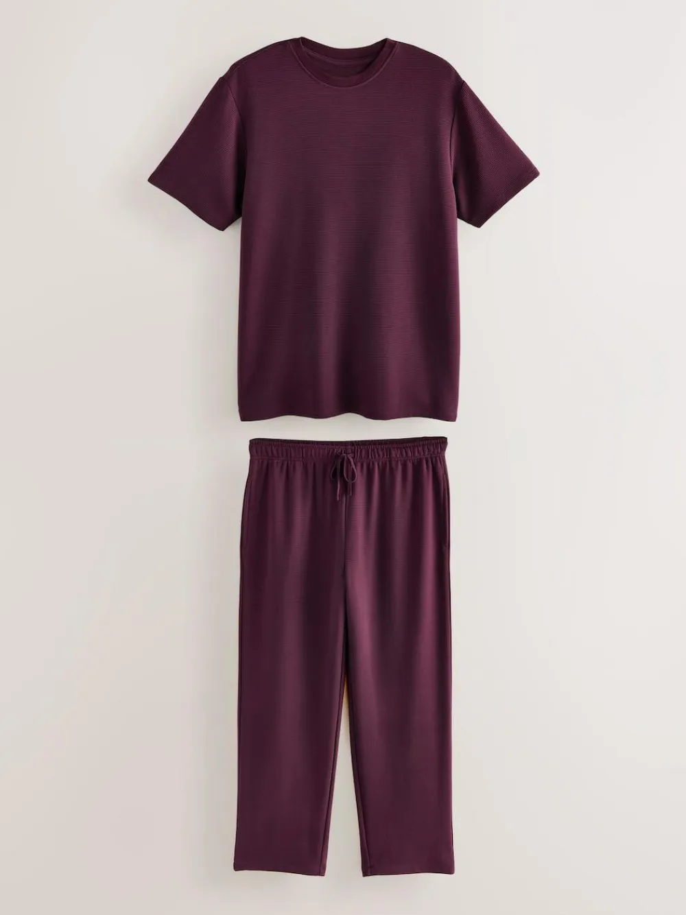 Best Next TENCEL™ Modal Blend Short Sleeve Pyjamas Set Plum Purple