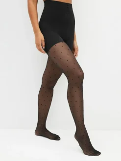 Next Bum, Tum And Thigh Shaping Tights Polka Dot Spot