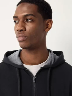 Polo Ralph Lauren Black Loungewear Zip Through Jersey Stretch Hoodie^ Loungewear