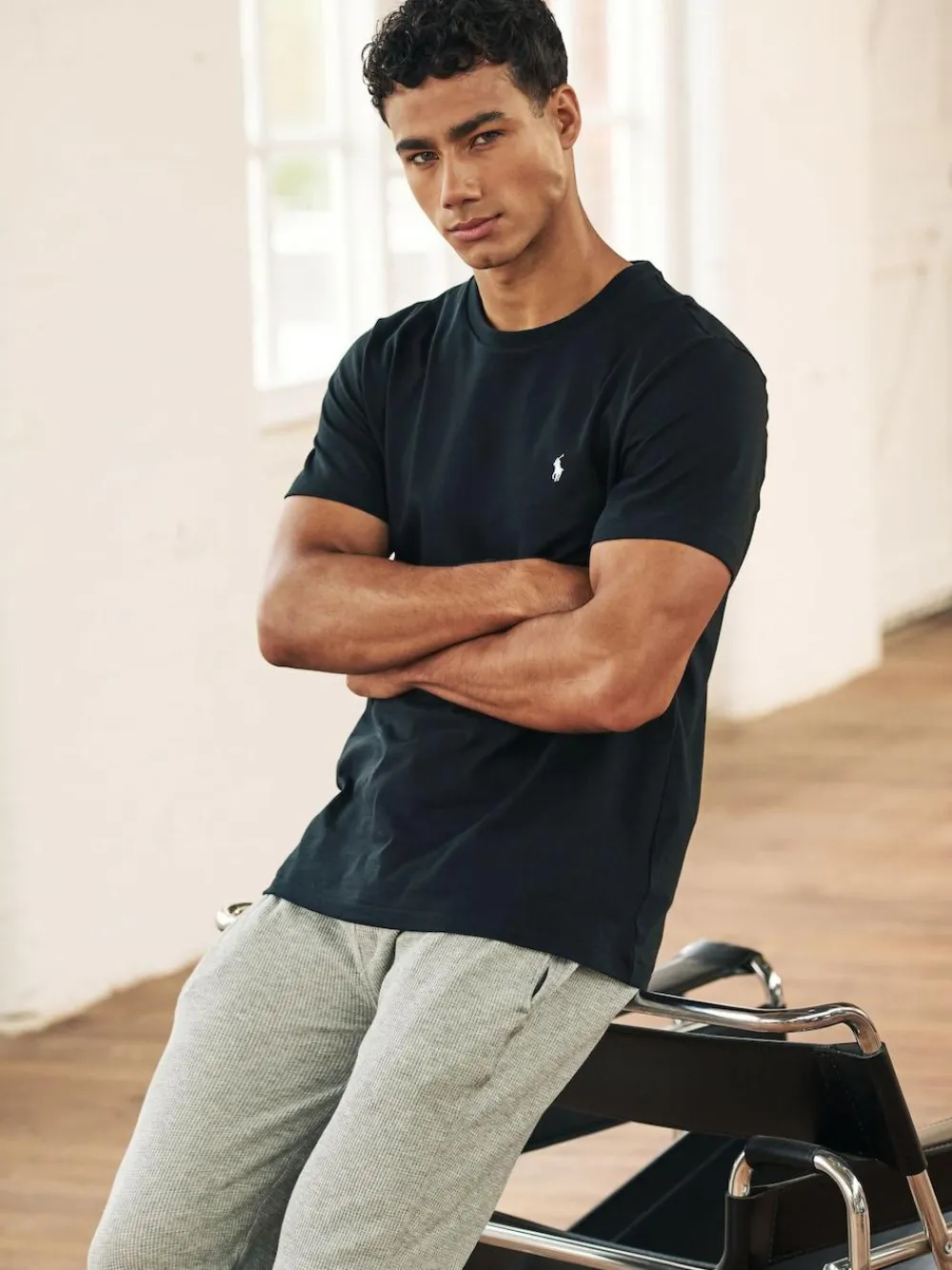 Hot Polo Ralph Lauren Logo Cotton Jersey T-Shirt Black