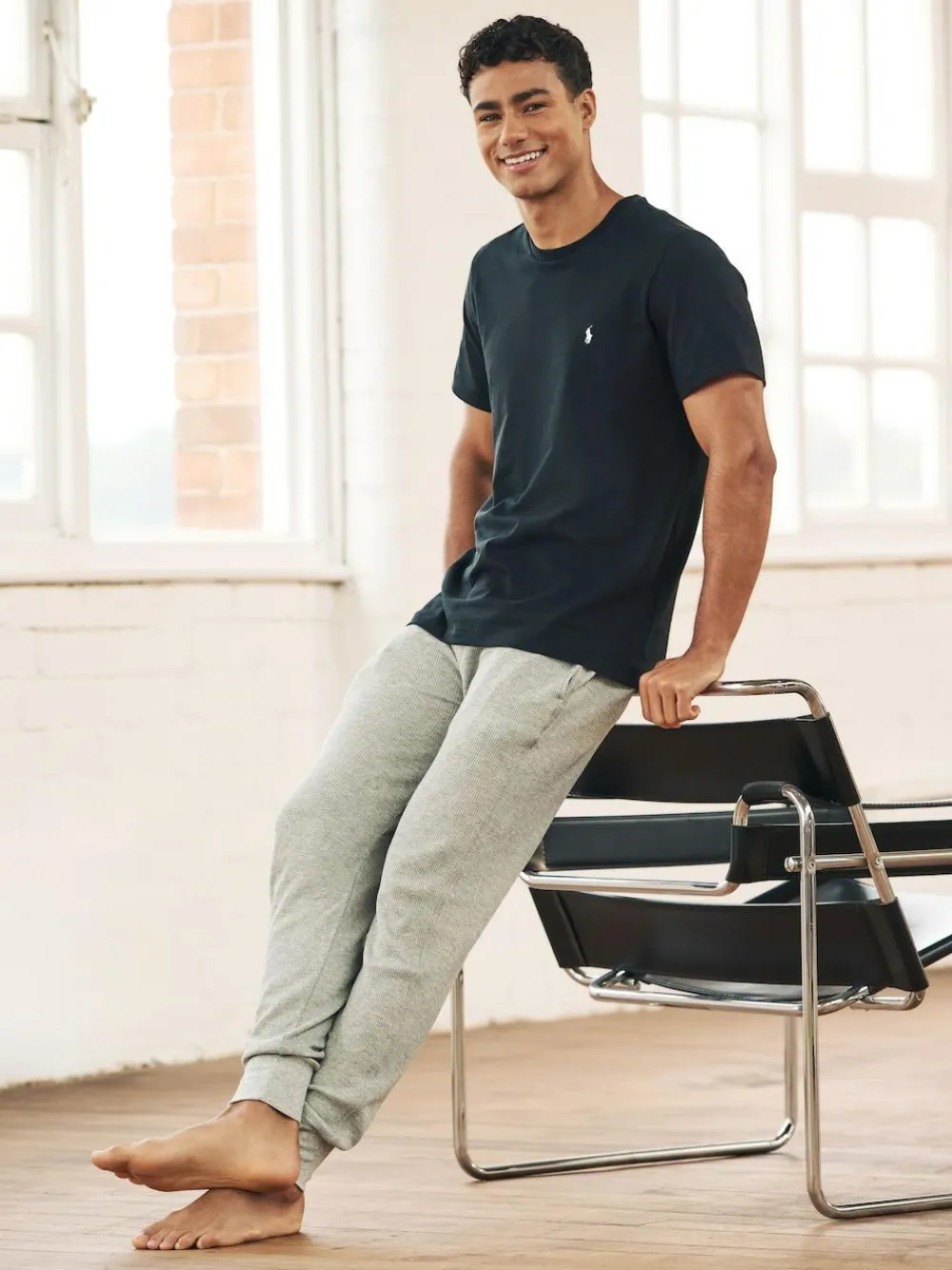 Hot Polo Ralph Lauren Logo Cotton Jersey T-Shirt Black