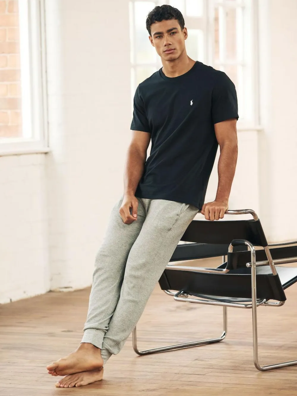 Hot Polo Ralph Lauren Logo Cotton Jersey T-Shirt Black