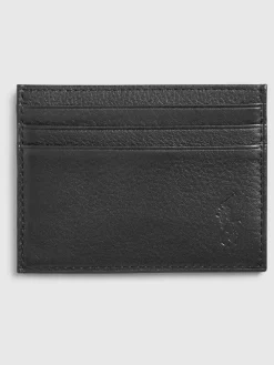 Online Polo Ralph Lauren Black Leather Card Holder