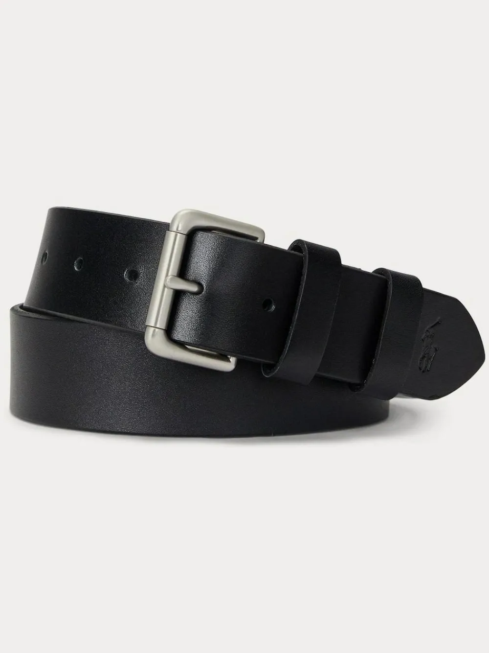 Sale Polo Ralph Lauren Leather Jeans Belt Black