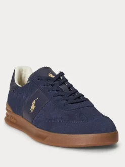 Polo Ralph Lauren Hertitage Aera Suede Mix Trainers^ Sneakers