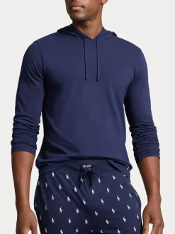 Hot Polo Ralph Lauren Blue Jersey Cotton Hoodie
