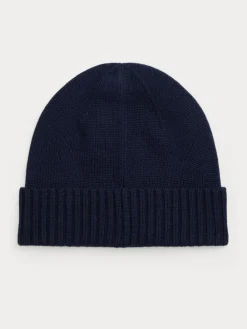 Outlet Polo Ralph Lauren Kids Knit Beanie Hat Blue