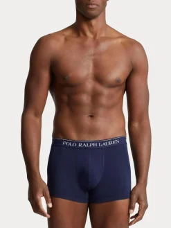 Online Polo Ralph Lauren Blue/Navy Stretch Cotton Boxers 3 Pack