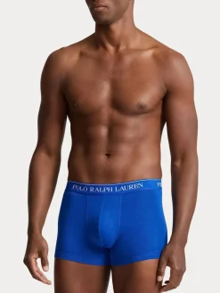Online Polo Ralph Lauren Blue/Navy Stretch Cotton Boxers 3 Pack