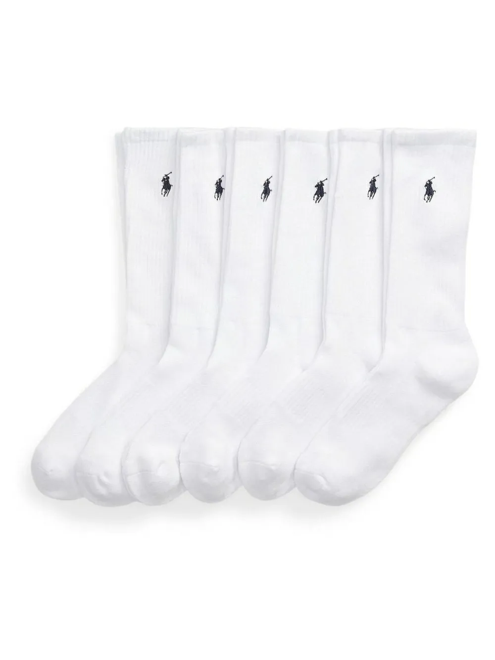 Polo Ralph Lauren Ribbed Crew Socks 6 Pack^ Socks|Socks