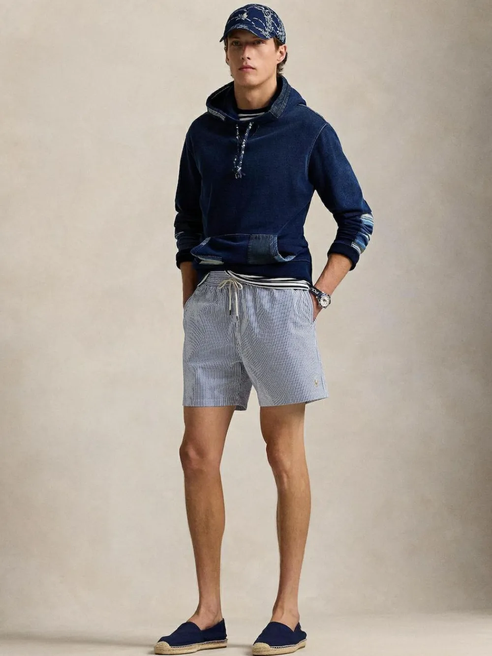 Polo Ralph Lauren Traveler Classic Seersucker Logo Swim Shorts^ Swimwear