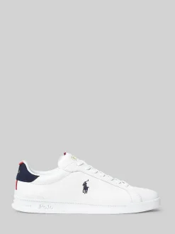 New Polo Ralph Lauren Leather Heritage Court II Trainers Multi