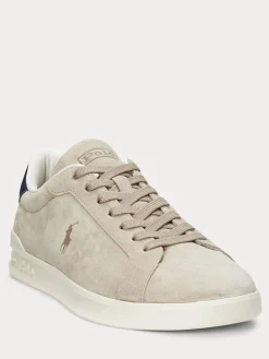 Outlet Polo Ralph Lauren Natural Heritage Court II Leather Trainers