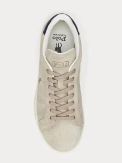 Outlet Polo Ralph Lauren Natural Heritage Court II Leather Trainers