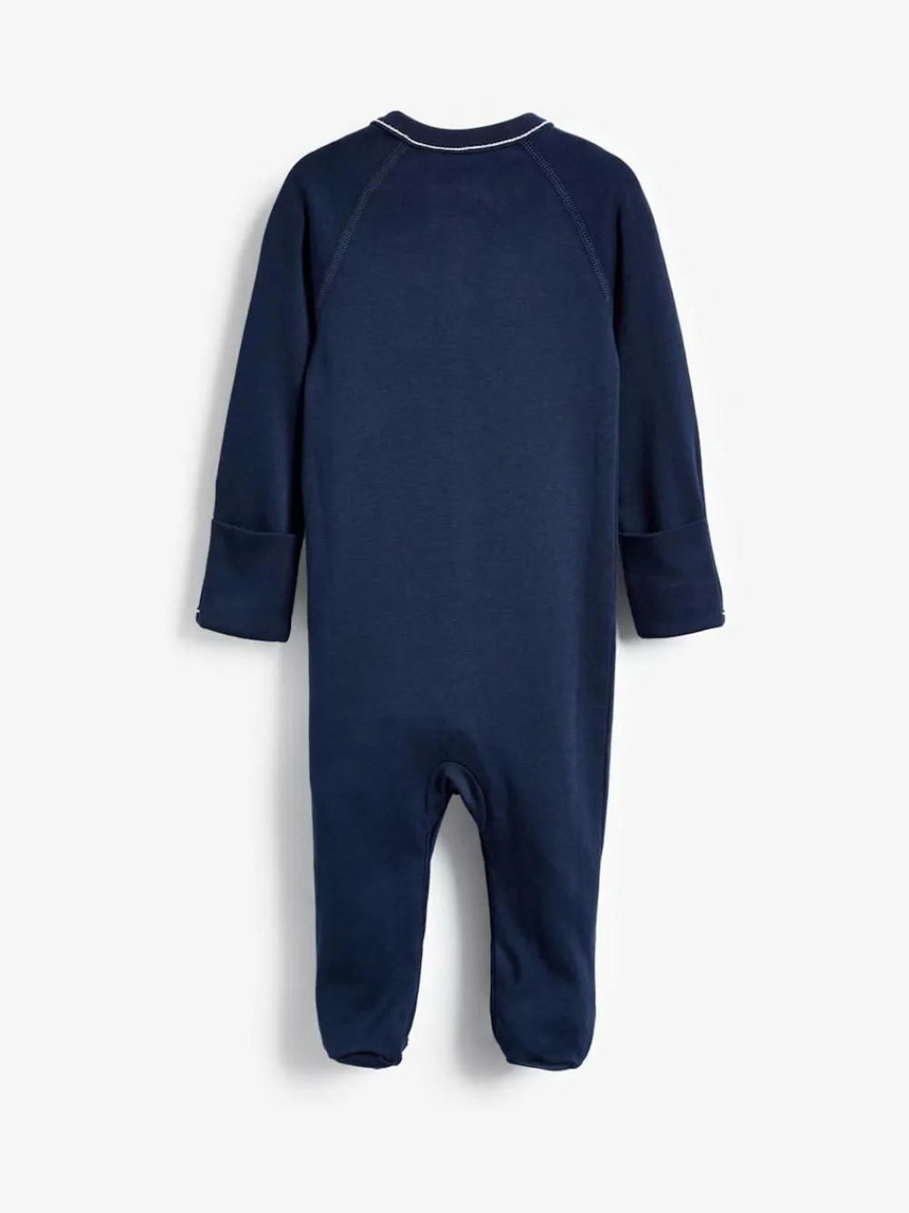 Best Polo Ralph Lauren Navy Blue Baby Logo Sleepsuit