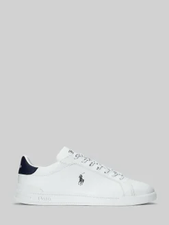 Outlet Polo Ralph Lauren Leather Heritage Court II Trainers White/Blue