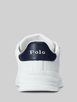 Outlet Polo Ralph Lauren Leather Heritage Court II Trainers White/Blue