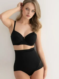 Hot Pour Moi Effortless Shapewear Tummy Control High Waist Briefs Black