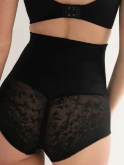 Hot Pour Moi Effortless Shapewear Tummy Control High Waist Briefs Black