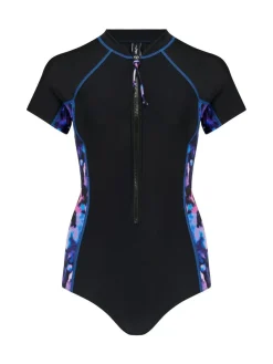 Hot Pour Moi Black Energy Short Sleeve Swimsuit