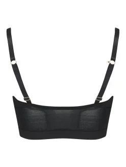 Online Pour Moi India Front Fastening Underwired Bralette Black