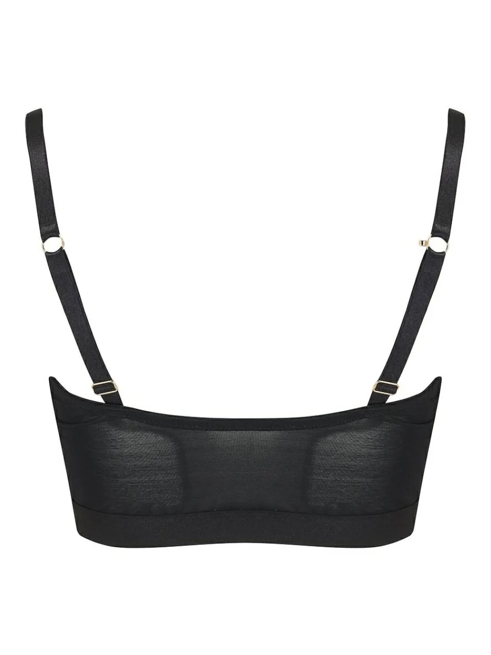 Online Pour Moi India Front Fastening Underwired Bralette Black