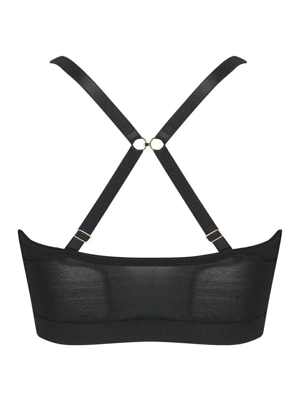 Online Pour Moi India Front Fastening Underwired Bralette Black