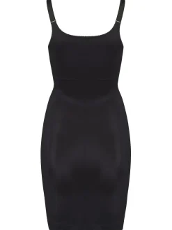 Pour Moi Black Lingerie Hourglass Shapewear Firm Tummy Control Wear Your Own Bra Slip^Women Shapewear