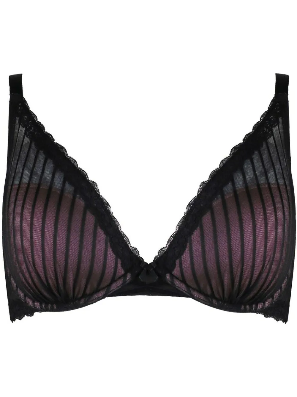Pour Moi Black Luxe Linear Contour Lightly Padded Bra^Women Dd+ Range