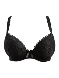Pour Moi Black Padded Rebel Bra^Women Dd+ Range