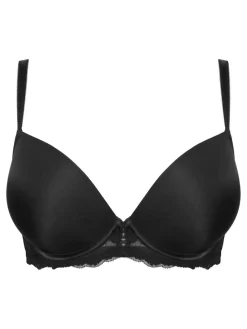 Outlet Pour Moi Push Up Fleur Balconette Bra Black