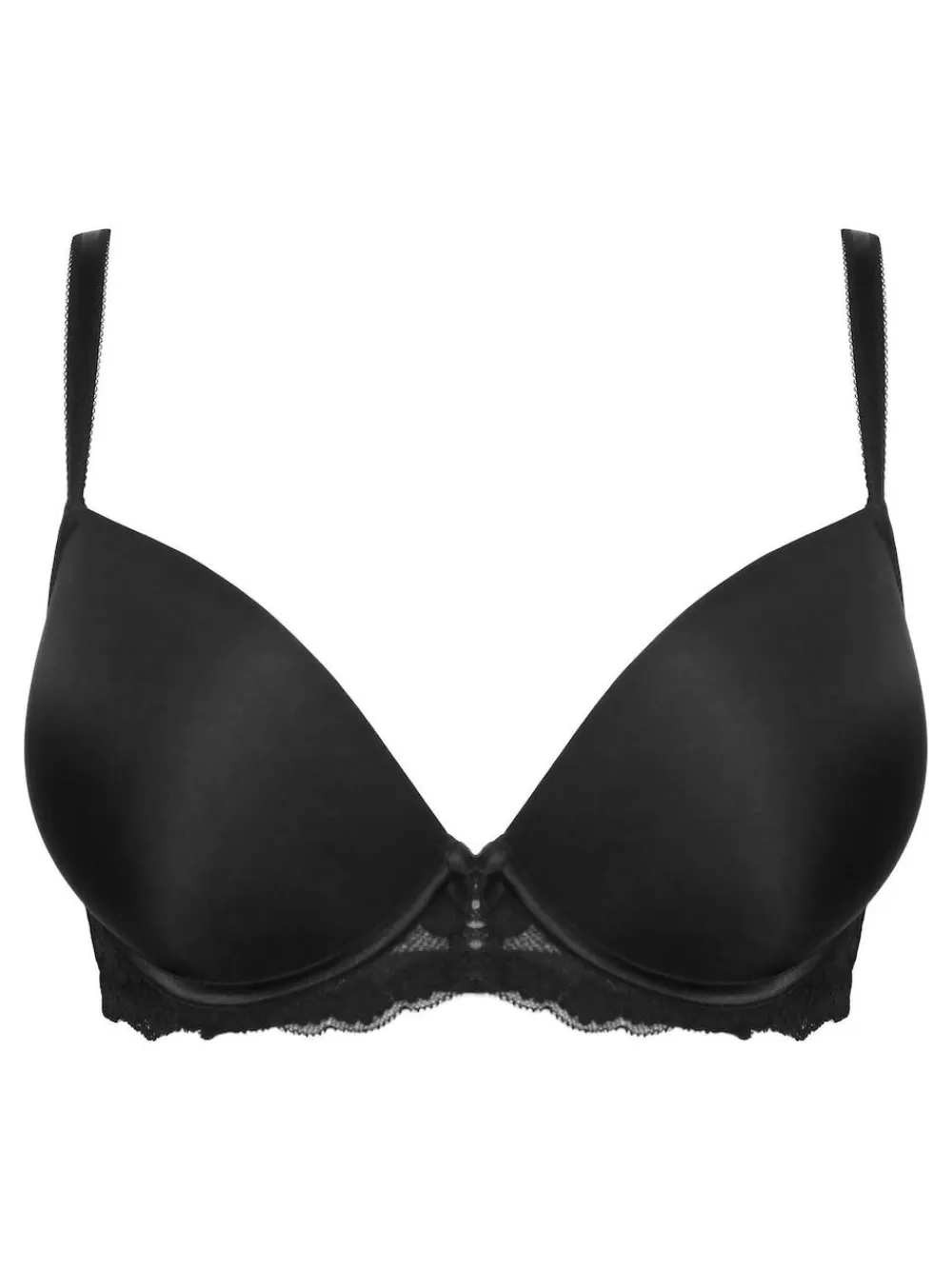 Outlet Pour Moi Push Up Fleur Balconette Bra Black