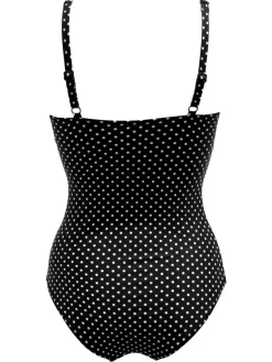 Best Pour Moi Sicily Tummy Control Frill Swimsuit Black