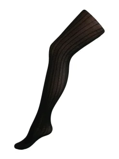 Discount Pour Moi Black Stripe Lace Tights