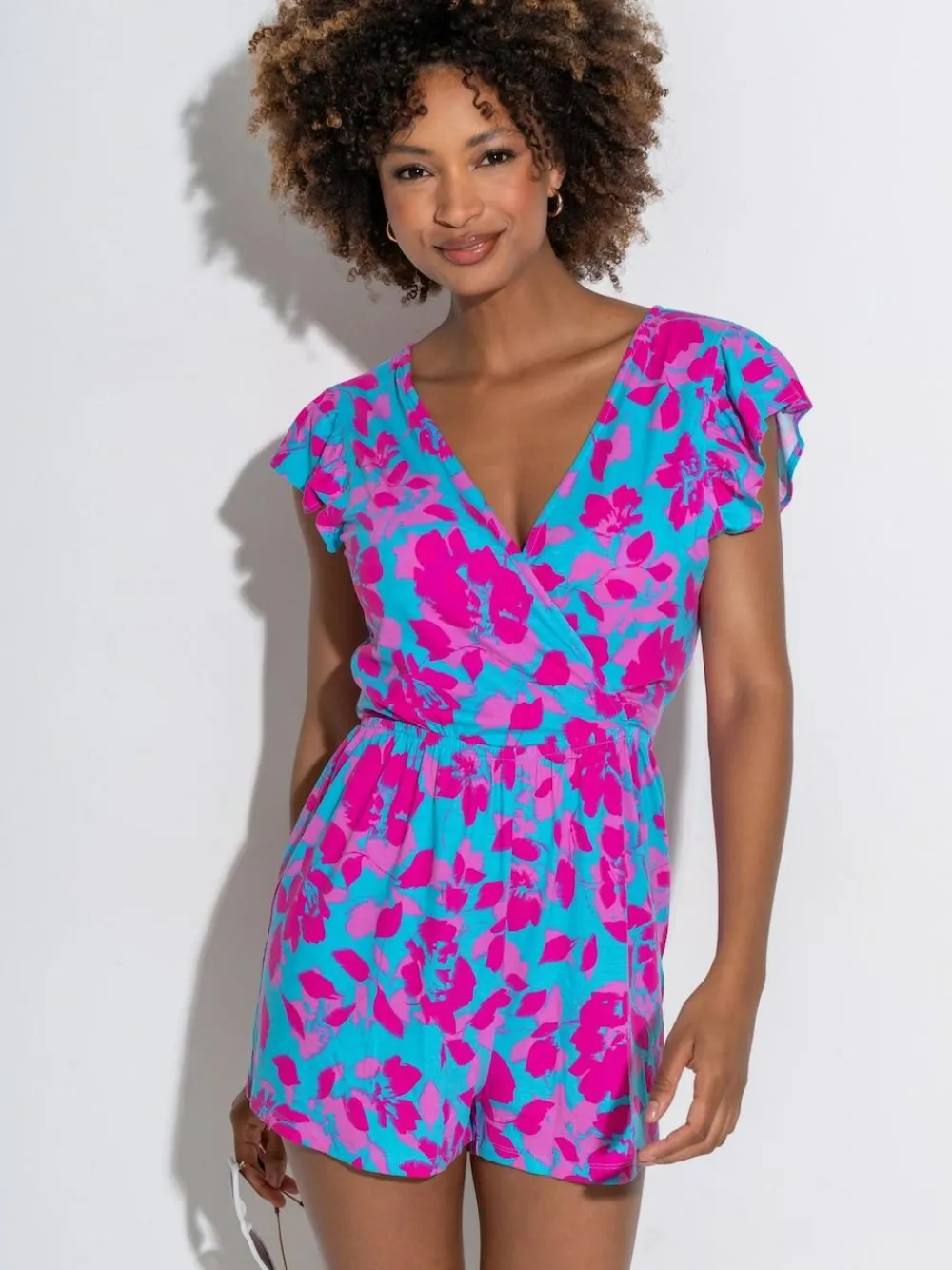 Pour Moi Frill Stretch Jersey Beach Playsuit^Women Jumpsuits & Playsuits