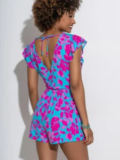 Pour Moi Frill Stretch Jersey Beach Playsuit^Women Jumpsuits & Playsuits