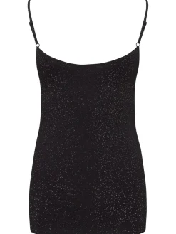 Clearance Pour Moi Cami Second Skin Thermal Glitter Black
