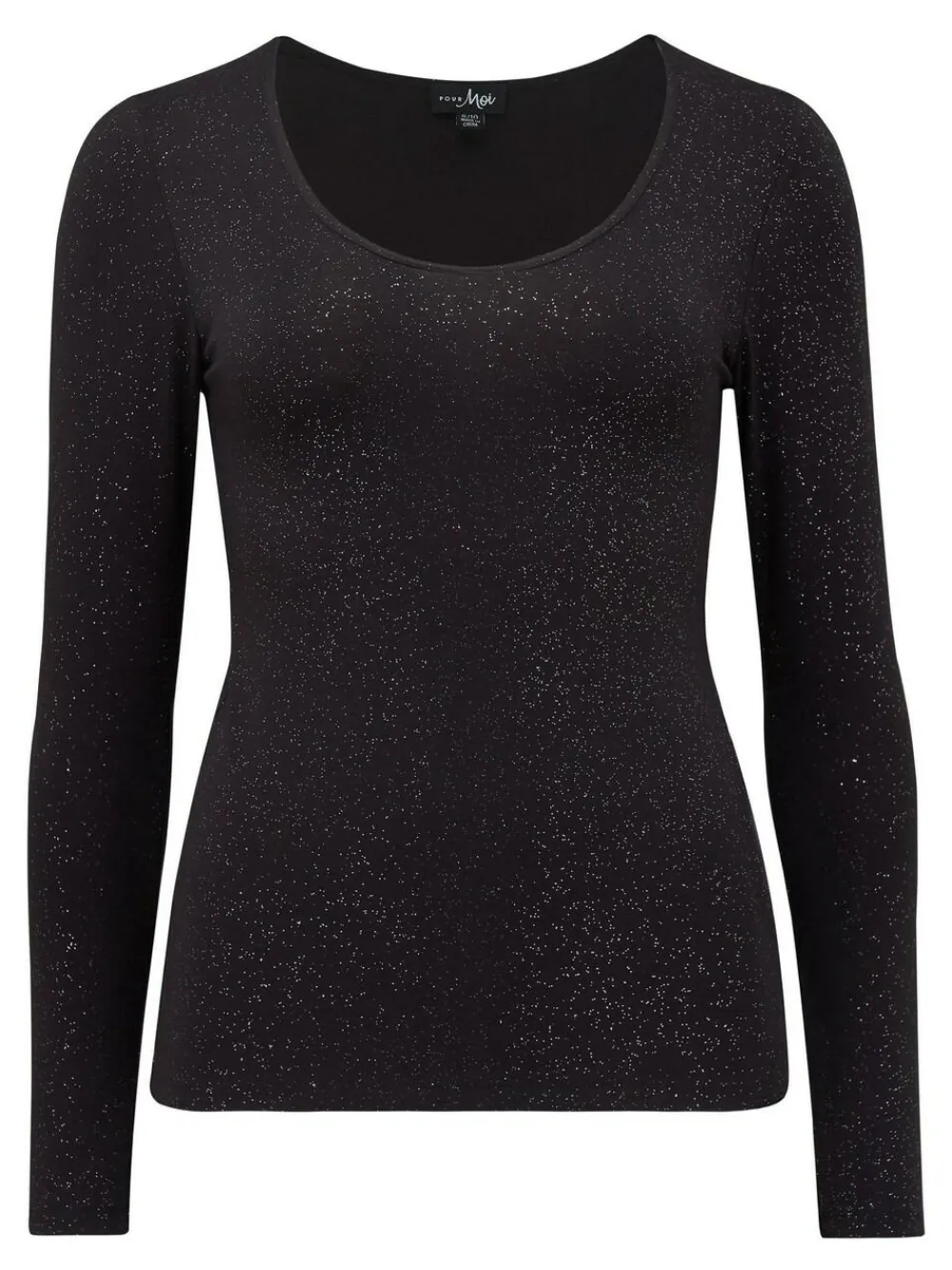 Online Pour Moi Glittler Black Long Sleeve Second Skin Thermal