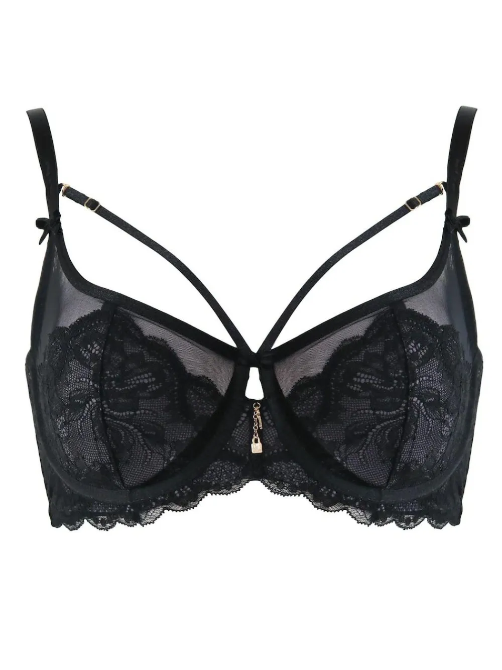 Discount Pour Moi Non Padded Desire Lightly Underwired Bra Grey