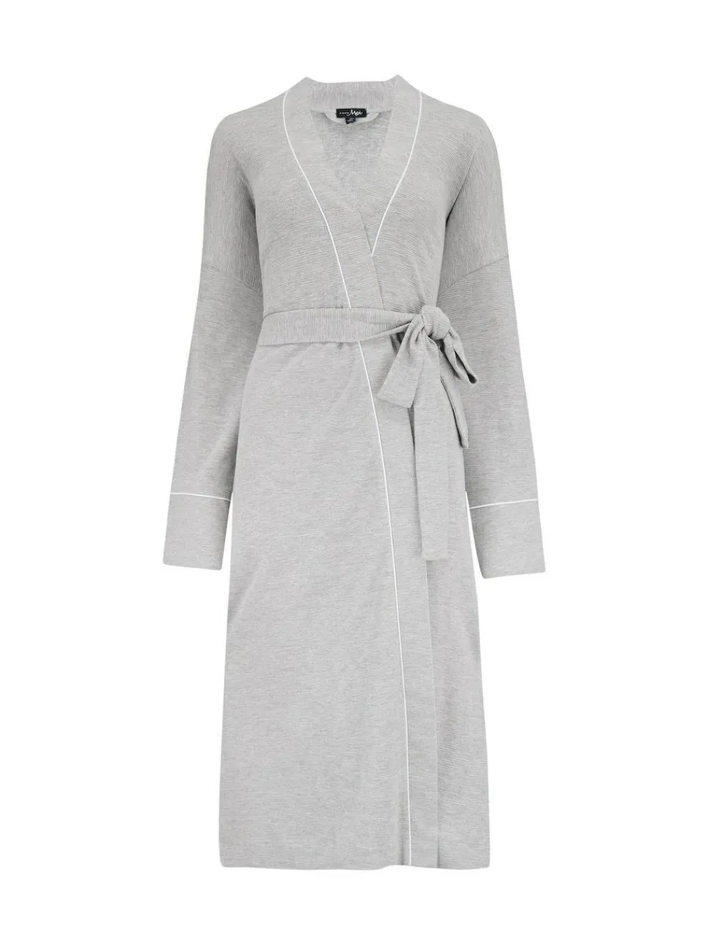 New Pour Moi Waffle Loungewear Dressing Gown Grey