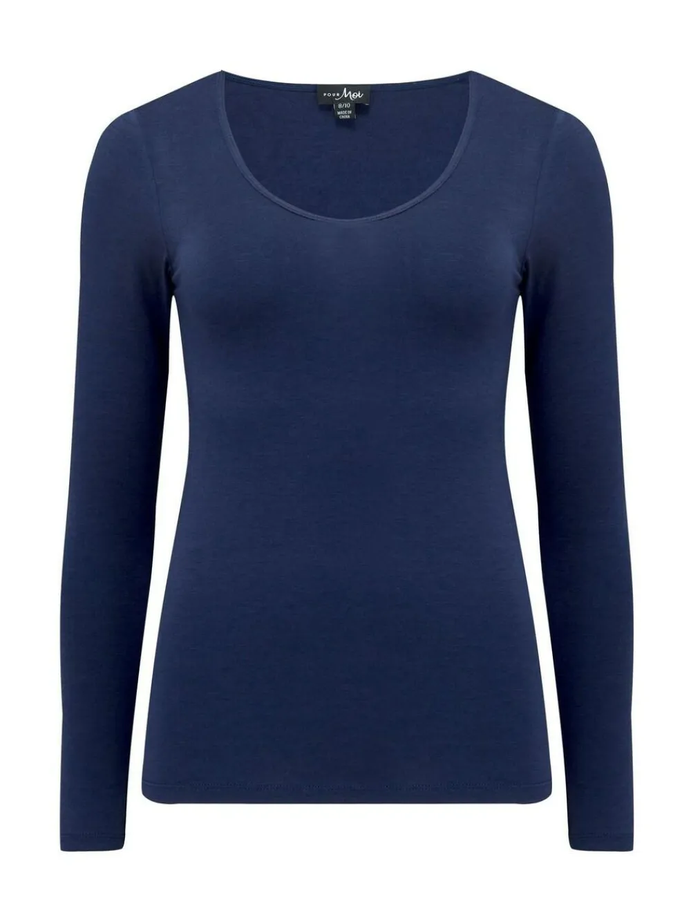 Pour Moi Navy Long Sleeve Second Skin Thermal^Women Thermals