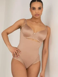 Pour Moi Effortless Tummy Control Wear Your Own Bra Body Shapewear^Women Shapewear