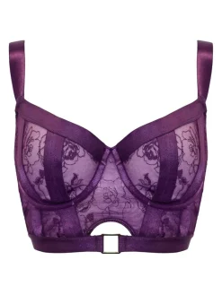 Pour Moi Non Padded India Embroidery Underwired Bustier Bra^Women Dd+ Range