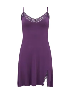 Pour Moi Short Sofa Loves Lace Hidden Support Soft Jersey Split Chemise^Women All Night & Lounge