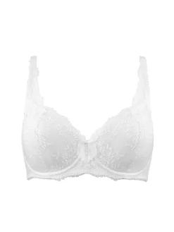 Clearance Pour Moi Full Cup Flora Underwired Bra White