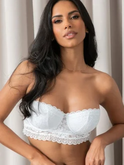 Online Pour Moi Strapless Rebel Bra White