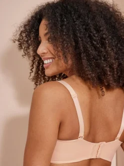 Clearance Next DD+ Non Pad Minimise Strapless Bandeau Bra Praline Nude