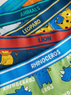 Clearance Next Boxers Trunks 5 Pack (1.5-16yrs) Primary Animals