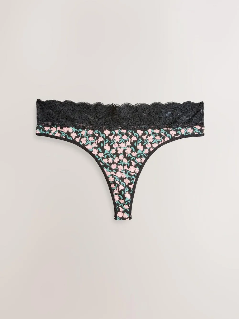 Next Thong Cotton and Lace Knickers 7 Pack^Women All Lingerie|Panties